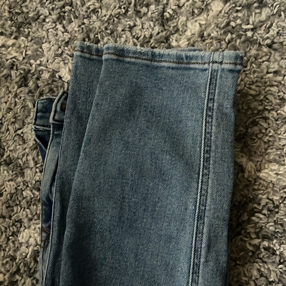 Straight Legged Blue Ripped Jeans - Picture 2 of 3